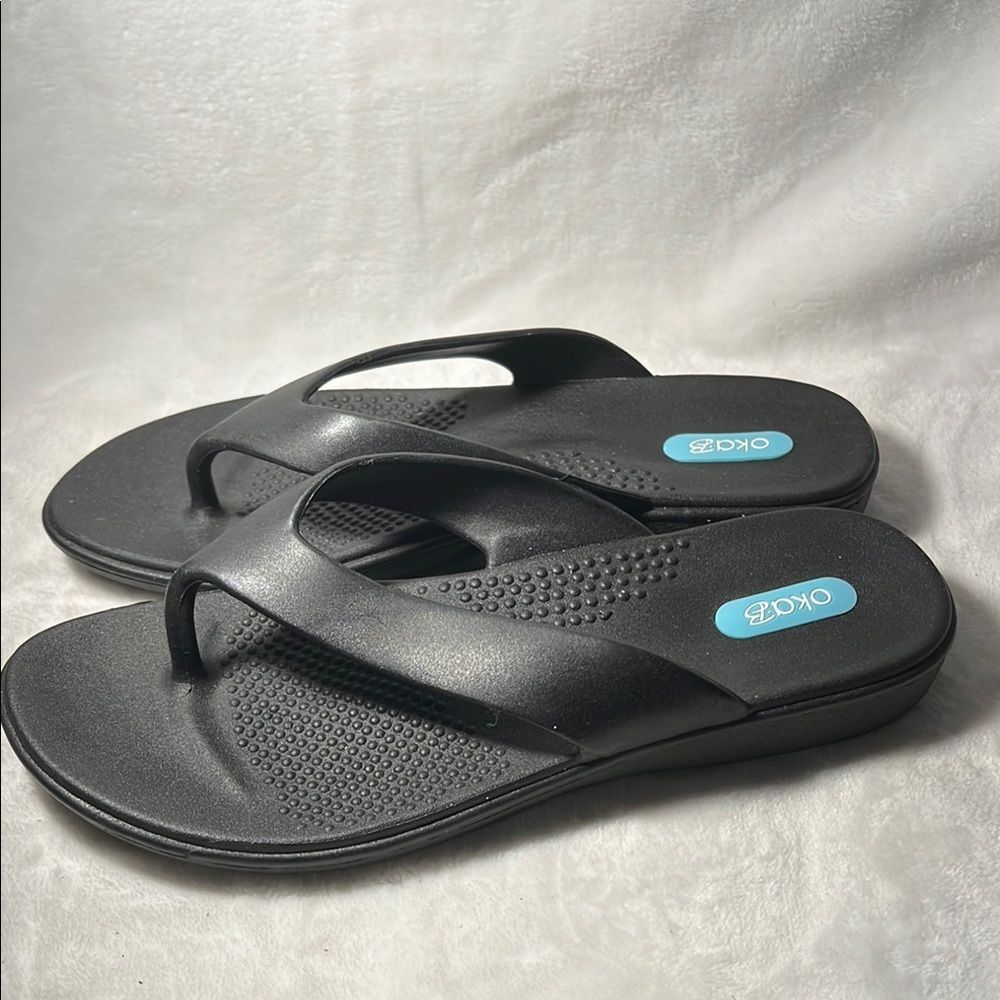 OKA b. Black Women's Sandals - Picture 5 of 8